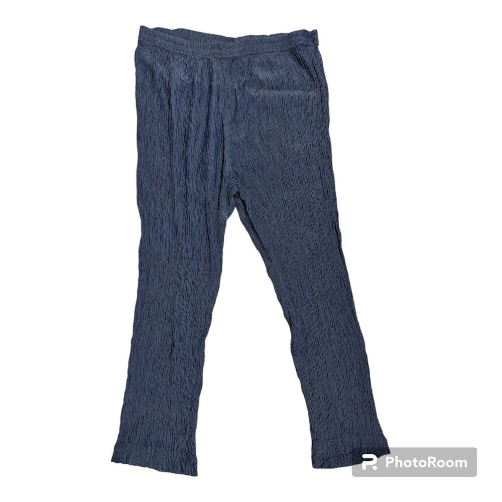 Plus Size Vintage Stretch Cropped Ankle Pants Knit Travel Casual Stretch Sz 20